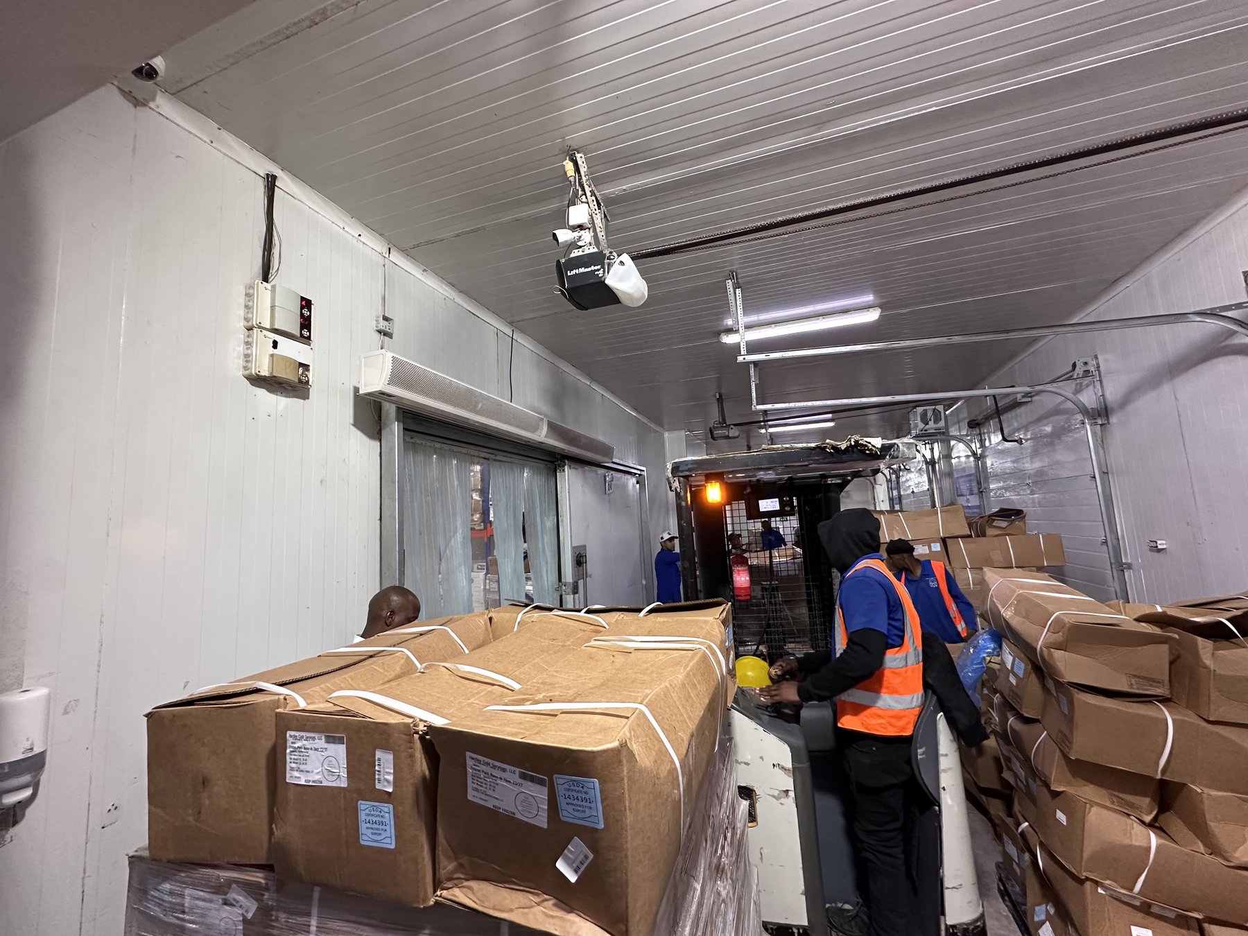 Operación de almacén refrigerado
